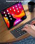 SHARE SUNSHINE Wireless Keyboard Foldable Bluetooth keyboard Slim Small Quiet Portable Compact Handheld Full Size
