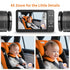 Setup 4.3'' 1080P 4X Zoom,10 360 Baby Car Camera,Plug and Play Easy HD Car Baby Monitor with Lullabies, Auto IR Night