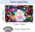 Mocsicka Art Paint Birthday Banner for Kids - Colorful Graffiti Splatter Art Photography Background