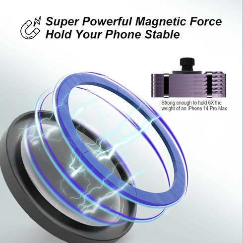 UBeesize Magnetic Car Phone Holder, Compatible with iPhone 14/13 Pro/Max/Mini, 360 Swivel, Easy Access, Wide Compatibility