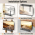 ELIVED 6.5" 17.7" 15 Lbs, YD5011 Soundbar Mount Under TV, Sound Bar TV Mounting Bracket with Holders Swivel to fit