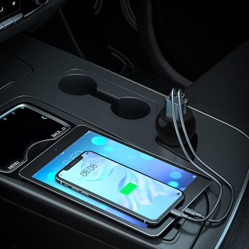 USB C Car Charger Adapter - 12V Multi Port, 38W 2 Port Car Charger, PD 20W & QC 18W for iPhone 14/13/12 and More