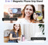 JJC Magnetic Phone Camera Grip Handle with Wireless Shutter Remote, Magsafe Camera Handle Bluetooth Bracket for iPhone Android Smartphone with 1/4” Tripod Screw for Video Photo Shooting (Black)