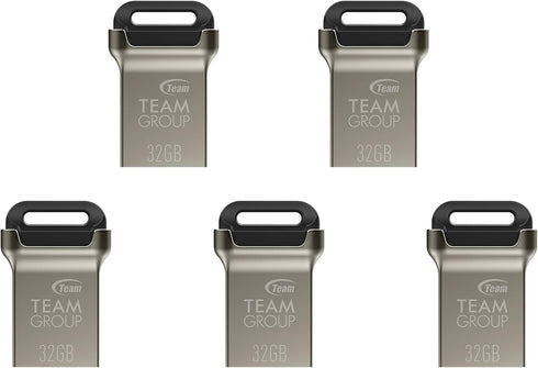 TEAMGROUP C162 32GB 5 Pack USB 3.2 Gen 1 USB 3.1/3.0 Mini Fits