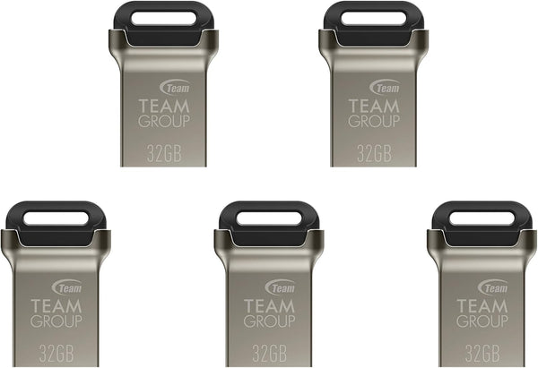 TEAMGROUP C162 32GB 5 Pack USB 3.2 Gen 1 USB 3.1/3.0 Mini Fits