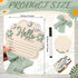 Amyhill Sage Green Bow Hello World Newborn Baby Sign Flower Baby Birth Announcement Sign with Pen Newborn Essentials