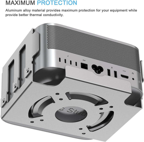 Mac Studio Mount, IFCASE Heat Dissipation Design, Under Desk Wall Mount Stand for Mac Studio M2 M1