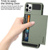 Vofolen Compatible with iPhone 12 Pro Max Case - 5G Wallet Cover with Credit Card Holder Slot, Army Green