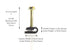THE CIMPLE CO Mini Wire Cable Clips, Electrical Wire Clip and Fastener, 1/10 in (3 mm), Black (50 pieces)