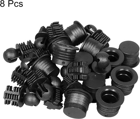 MECCANIXITY Speaker Grill Guides, Plastic Black Ball Socket Type Dia 12mm, Pack of 8