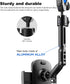 Quyee 4-7 Inch Phone Holder Car, Rear View Mirror Phone Holder - Aluminum Alloy Mount Multi-Angle Adjustment Rotatable