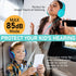 FosPower Kids Headphones, Safe Volume Limit 85 dB, Over The Ear with Built-in Mic, Tangle-Free Cable, Mint/Pink