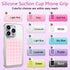 QxbBox Silicone Suction Cup Phone Case Mount, Hands-Free Strong Grip Holder for Selfies and Videos, Silicon Adhesive