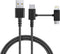 Smartish USB-C/Lightning Cable, Crown Joule, 6 Foot Fast Fabric Wrapped Charging Cable, Apple MFi Certified, Black