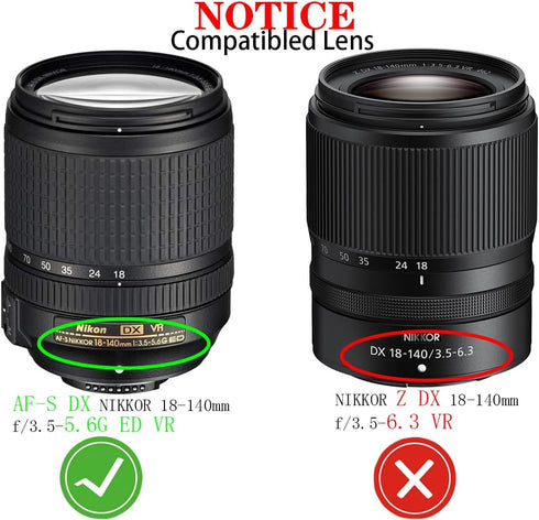 HB-32 Lens Hood for Nikon AF-S DX Nikkor 18-140mm f/3.5-5.6G ED VR,AF-S DX 18-105mm f/3.5-5.6G ED VR,AF-S DX 18-70mm/3.5-4.5G ED-IF,AF-S DX 18-135mm/f3.5-5.6G,HUIPUXIANG 67mm Lens Hood black