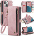 Defencase iPhone 13 Wallet Case - RFID Blocking Card Holder for Women and Men, Fashion PU Leather Magnetic Snap Flip,