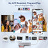 Ardaddyn 5-in-1 Aluminum Memory Stick Pro Duo Adapter for iPhone/PC/Android, Lightning USB C USB A Multi Card Reader