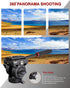 VS05K Tripod Fluid Head with 1/4" Arca QR Plate, Max Load 11 lbs for Video and DSLR Cameras, 3/8 to 1/4 Inch Screws