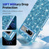 Glitter Case for Google Pixel 8A, Slim Ultra Thin Matte Back Shockproof Protective Cover for 6.1-inch Pixel 8A (Blue)