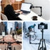 BZE 11.8-15 Inch, Stand1/4" 3/8" Universal Retractable Magic Arm Clamp Webcam & Thread with Phone Mount, Adjustable