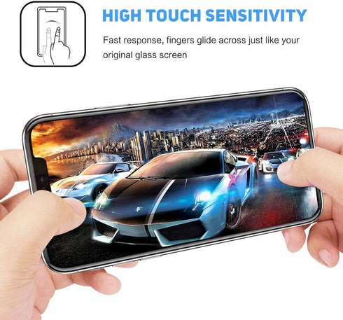 Oukitel WP30 Pro Case with 3 x Screen Protector, Black Soft Silicone Shockproof Bumper Protection Case
