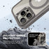 TIESZEN iPhone 15 Pro Case - Dark Gray, Magnetic, Magsafe Compatible, 9H Tempered Screen & Privacy Protectors,
