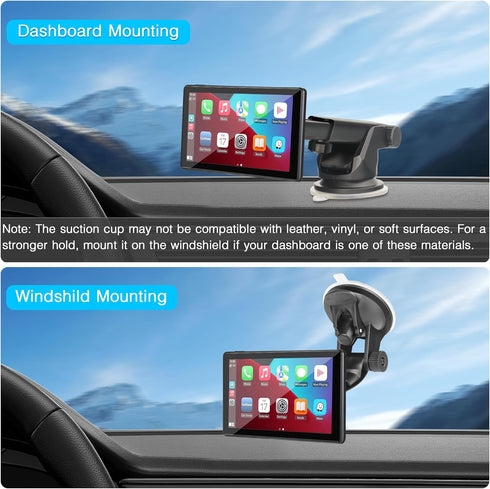 Gonifeto Mount(2Pcs),(4.3"-10")Backup Carplay Camera Monitor Mount,Android Auto Screen Dashboard Mounting Bracket