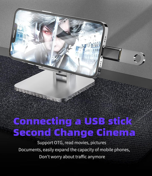 zoyuzan Lightning Male to USB 3.0 Female Adapter OTG Cable Compatible with iPhone 11, 12 Pro Max, Mini, Xr, Xs, 8, 7,