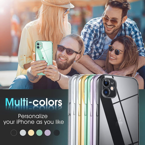 Supdeal Crystal Clear Case for iPhone 11, Transparent Shockproof Soft Silicone Slim Cover, Military Grade Drop Tested,