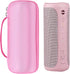 Khanka Hard Travel Case for SOWO Surgeboom 2 Outdoor Portable Bluetooth Speaker, Wireless IPX7 Waterproof - Pink