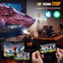 Mini Video Projectors, 720P Movie Projector, 24 to 60in Screen Projection, Eye Friendly LED for Home Outdoor Theater