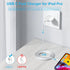 20W PD Wall Charger for iPad Pro 12.9/11, iPad Air 5/4, iPad 10, Mini 6 + 6.6ft USB C to C Charging Cable.