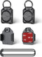 PROfezzion 2-Pack AirTag Holder Case with Key Ring, Loop Strap & 3M Adhesive Mount, IPX8 Waterproof for Keychain