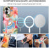 lioscre 12/iPhone 12 6,1'' Magnetic for iPhone Pro Case, Compatible with MagSafe, Pink Sea Life Flower Collage Cute