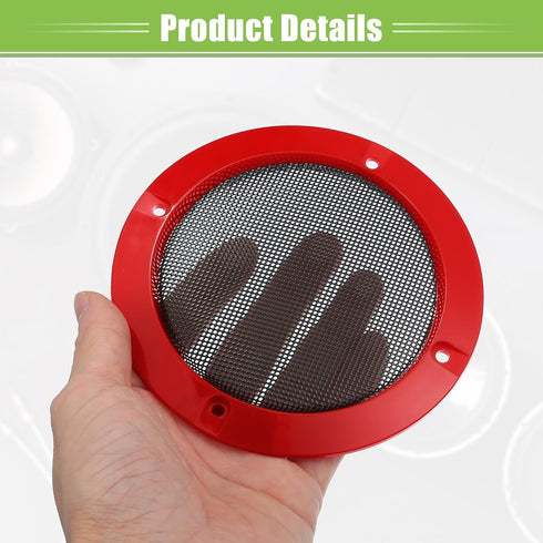 ACROPIX Universal 4" Car Speaker Grills Cover, Round 4 Inch Audio Speaker Subwoofer Guard Protector Case with Mounting