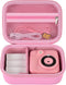 Kids Camera Case for ESOXOFFORE, GKTZ, WEEFUN, Anchioo, MINIBEAR Instant Print Camera, Pink Digital Video Bag