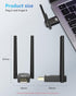 RENGOGA 5.4 150M 11/10/8 USB Bluetooth Dongle for PC Plug & Play Bluetooth Adapter PC Transmitter & Reciver, EDR & BLE