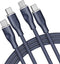 VOLTME USB C Cable (6ft 100W, 2-Pack), Premium Nylon USB C to USB C 2.0 Fast Charge Cable for MacBook Pro, Galaxy S22