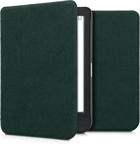 kwmobile Case Compatible with Kobo Clara BW/Colour - Book Style Felt Fabric Protective