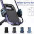 Car Phone Holder for Dashboard & Windshield, 360° Adjustable Suction Cup Holder for 4.8-7" Smartphones, Bumpy Roads