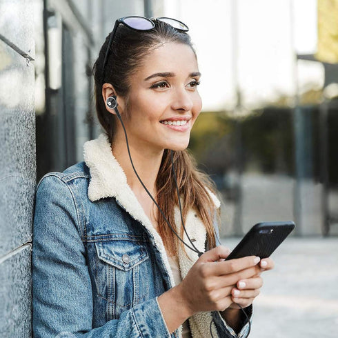 Earbud Headphones Bulk - Wired Earphones Mixed Colors 10 Packs Compatible with iPhone, Smartphone, Computer, Laptop