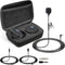 PyleUsa Wireless Low-Latency Transmitter/Receiver Set for Presentations, Projectors, TV, Soundbar, Includes Lavalier Mic