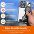 DINALLE Cell Phone Lanyard Anti-Theft Phone Tether - Retractable Steel Line, Locking Magnetic Closure, Universal Anchor