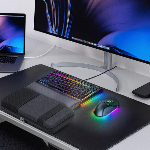 GEEKRIA 75% V4 75%, B75 Q1 HE/Q1 S75 84 Keyboard Hard Shell Case, Compatible with Razer BlackWidow YUNZII PRO, Keychron