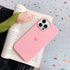 Jmltech Silicone Case for iPhone 13 Pro Max, Girly Heart Design with Soft Anti-Scratch Microfiber Lining - Pink
