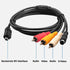GUY-TECH 5ft DCR-DVD92/e DCR-DVD406 AV A/V Audio Video TV Cable Cord Compatible with Sony Handycam e
