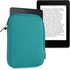 kwmobile 6" Neoprene e-Reader Pouch Size eReader - Universal eBook Sleeve Case with Zipper - Petrol