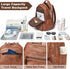 43L Backpack 17 16 15.6 Inch LATMAP Purse For Women Men Leather Shoulder Diaper Bookbag Tote Laptop Bag Handbags