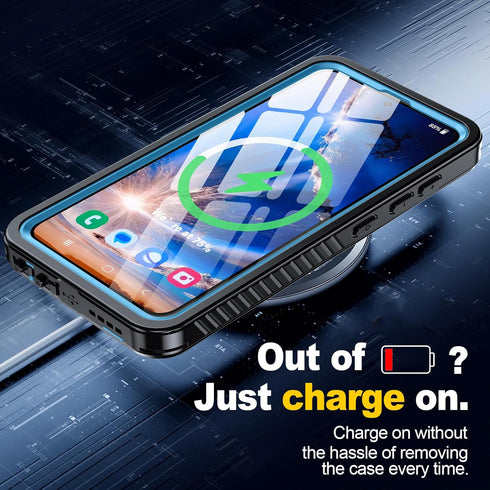 Samsung Galaxy S24 Case, IP68 Waterproof with Built-in Screen/Camera Protector, Military Shockproof Full Body Case