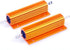 100 Watt 2 Ohm 5% Wirewound Resistor - Electronic Aluminium Shell Resistors Gold (Pack of 2)